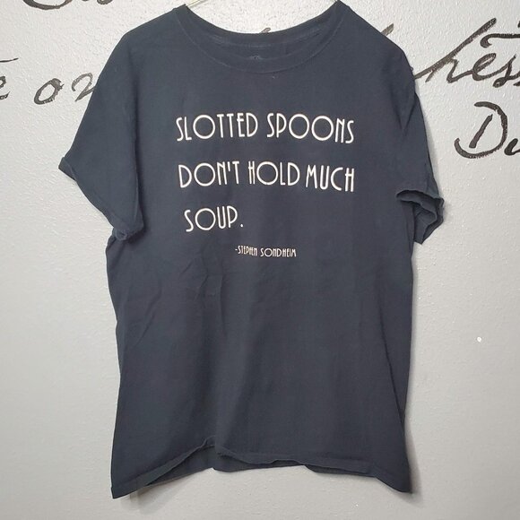 Into the Woods Quote Black Tee, M - Picture 1 of 4